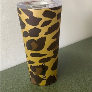 Corkcicle leopard print tumbler